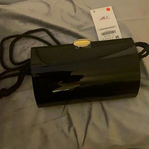 Black acrylic clutch